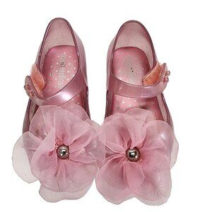Mini Melissa Kids' Mini Ultragirl‎ Chic mary jane Flower Pink Toddler Size 5